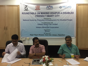 Roundtable on Making Udaipur a Disabled Friendly Smart City; 19th July, 2017; Udaipur